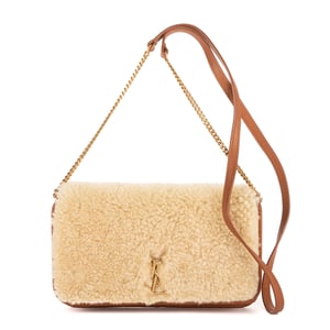 Loulou Shearling Pochette Mini Shoulder Bag