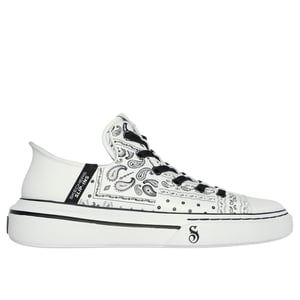 Men's Skechers Low Top Trainers in White/Black
