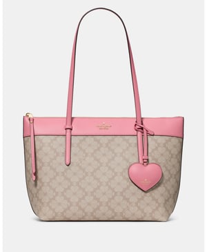 All Day Spade Flower Tote Bag With Charm