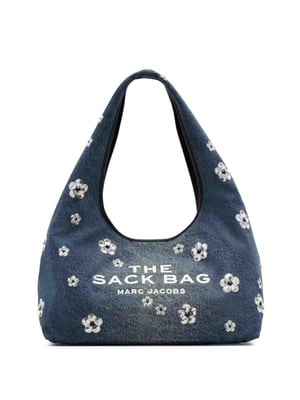 Denimväskan med paljettmotiv och daisymotiv