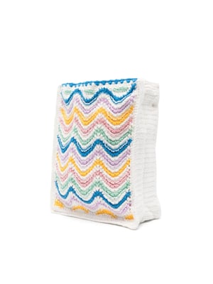 Mini crossbodytas met golvend kleurverloop