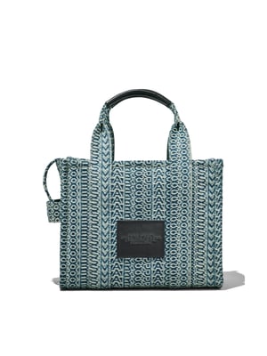 De Monogram Denim Small Tote Bag