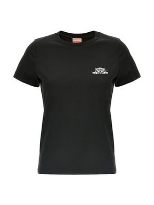 T-shirt med glad tigerlogotyp