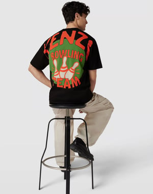 Bowlinglagslogotyp Oversize T-shirt