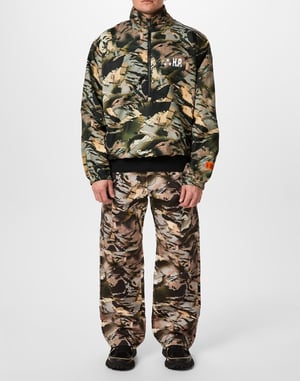 Nylon windjack met camouflagelogo