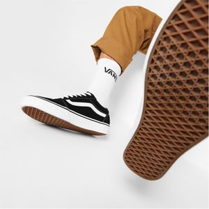 Men's Vans Suede in Black/White