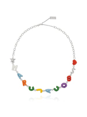 Halsband med färgad ballonglogotyp