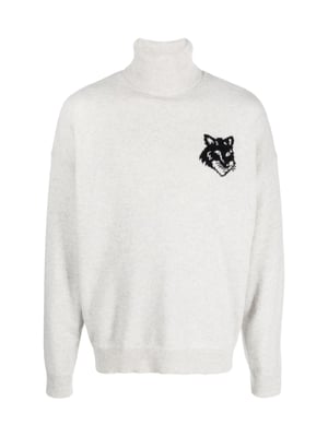Fox Head Intarsia Logo Polotröja