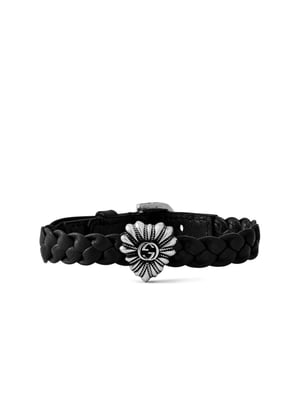 GG Logo Leren Kettingarmband