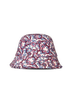 Haley bucket hat met bloemenprint en logo