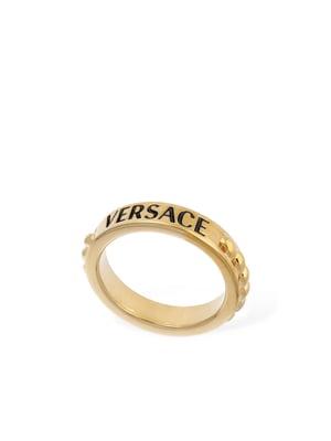 Metalen ring met logo