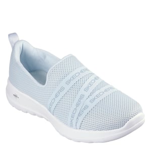 Women's Skechers Go Walk Joy Low Top Lettering Flats in Light Blue