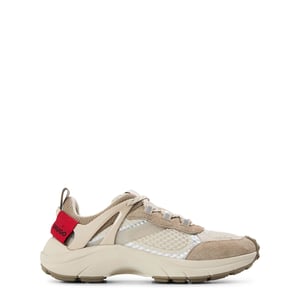 Women's Hugo Sdmew 10266827 01 Low Top Trainers in Medium Beige