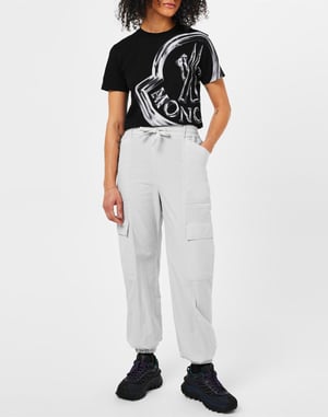 Katoenen cargo broek met logo