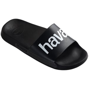 Women's Havaianas Classic Logomania Black Flip Flops in Black