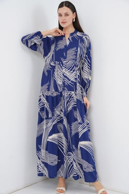 Gepubliceerd V-hals Maxi Jurk