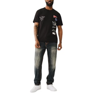 True Religion Mens T Shirts Short Sleeve Horseshoe Summer Crew Neck Tee