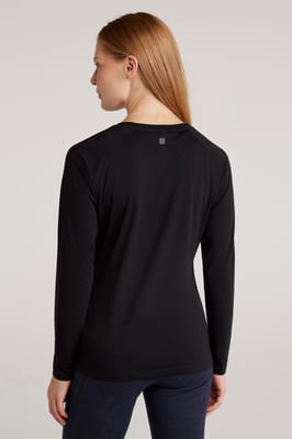 'Dynamic' Women's IsoCool Top Breathable Quick Dry Sports Tee Black
