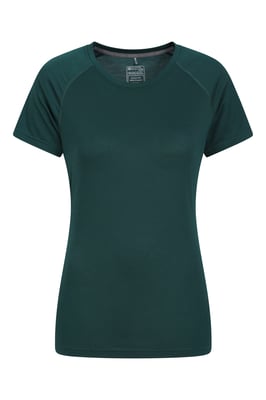 Women's IsoCool Technical T-Shirt Breathable Sports Gym Tee Green