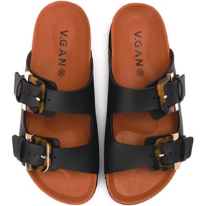 V.Gan Vegan Plum Footbed Tortoiseshell Sandaler