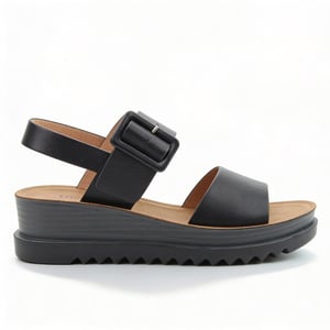 Heavenly Feet Pistachio Womens Ankle Strap Sandals Black