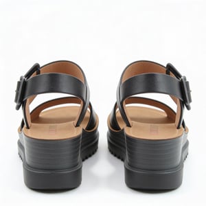 Heavenly Feet Pistachio Womens Ankle Strap Sandals Black