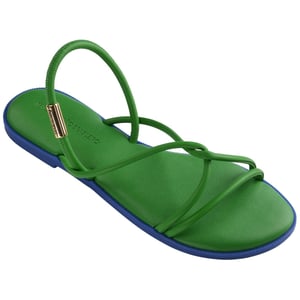 Women's Havaianas Una Solid Patterned Toe Post Sandals in Green