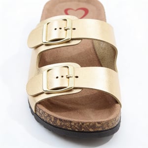 Heavenly Feet Harmony2 Womens Mules Sandals Gold