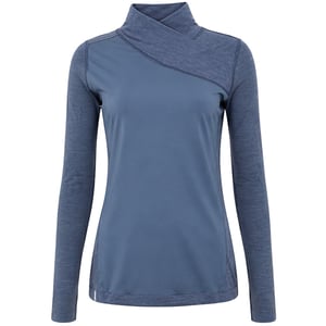 Asics MetaRun Warm Womens Blue Top