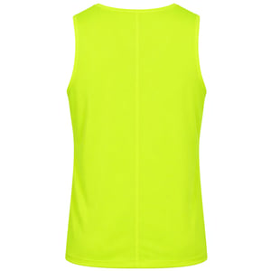 Asics Core Logo Mens Yellow Singlet Vest