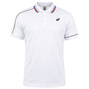 Asics Classic Mens White Tennis Polo Shirt