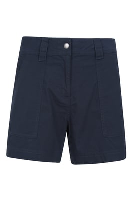 'Coast' Women's Shorty Shorts with Multiple Pockets Breathable Summer Bottoms Navy