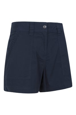 'Coast' Women's Shorty Shorts with Multiple Pockets Breathable Summer Bottoms Navy