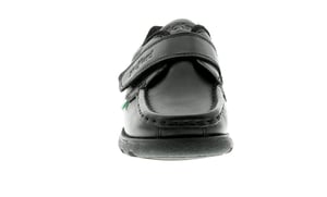 Kickers Boys School Shoes Fragma Strap3 Infant Leather Touch Fasten black