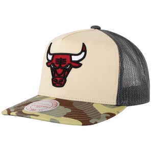 Mitchell & Ness NBA Chicago Bulls Hidden Trucker Khaki Cap