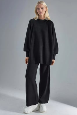 Losse Pasvorm Sweater & Broek Gebreide Set