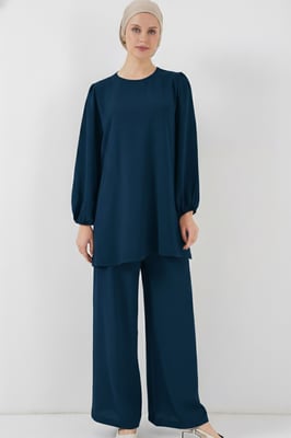 Tunic & Wijde Pantalon Twee-Delige Set