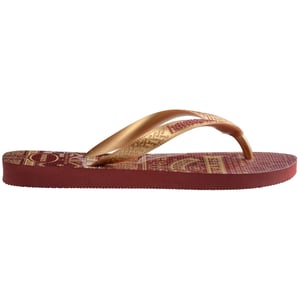 Men's Havaianas Hogwarts Graphic Print Thong Toe Flip Flops in Mahogany