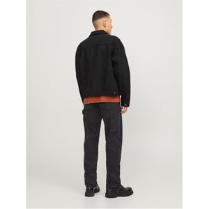 Men's Jack and Jones Eddie Carpenter Relaxed Fit Jeans in Black