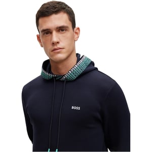 Men's Boss Long Sleeve Regular Fit Sweatshirt in Blue