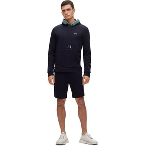 Men's Boss Long Sleeve Regular Fit Sweatshirt in Blue