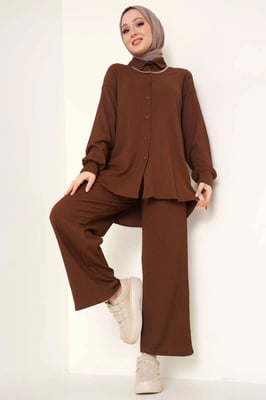 Oversized Shirt & Broek Twee-Stuk Coördineerset