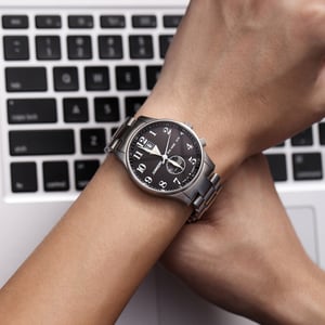 JUNKERS Iron Annie Ju52 Series Men's Quartz Watch with Silver Steel Bracelet 6640M-2