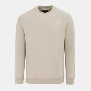 Men's Howick Crew Neck  Jumper in Khaki