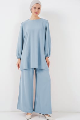 Tunic en Wijde Pantalon Twee-Delige Set