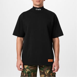 Men's Heron Preston Heron Ss Tneck Ctnmb in Black/White