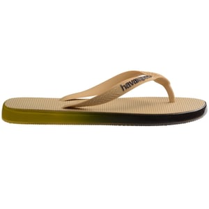 Men's Havaianas Gradient Pattern Thong Toe Flip Flops in Gold