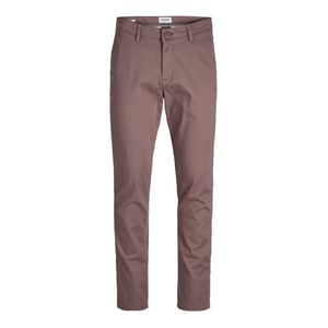 Men's Jack and Jones Marco Bowie Straight Leg Chinos in Peppercorn