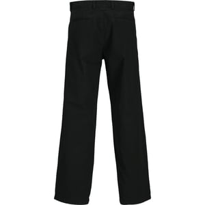 Men's Jack and Jones Solid Patterned Straight Chinos in Black