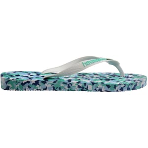 Women's Havaianas Brasil Camo Patterned Flip Flops in Lavender Blue